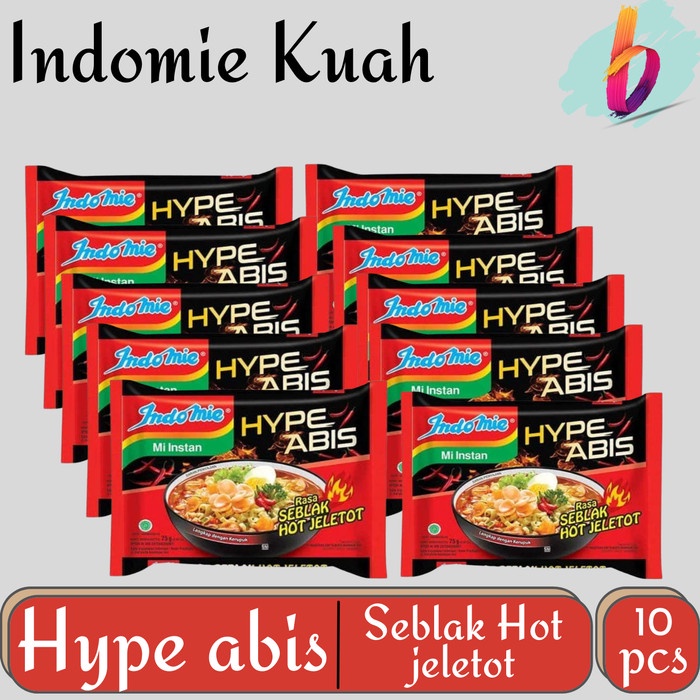 

Indomie Seblak Hot Jeletot Mie Instan [ 10 pcs ]