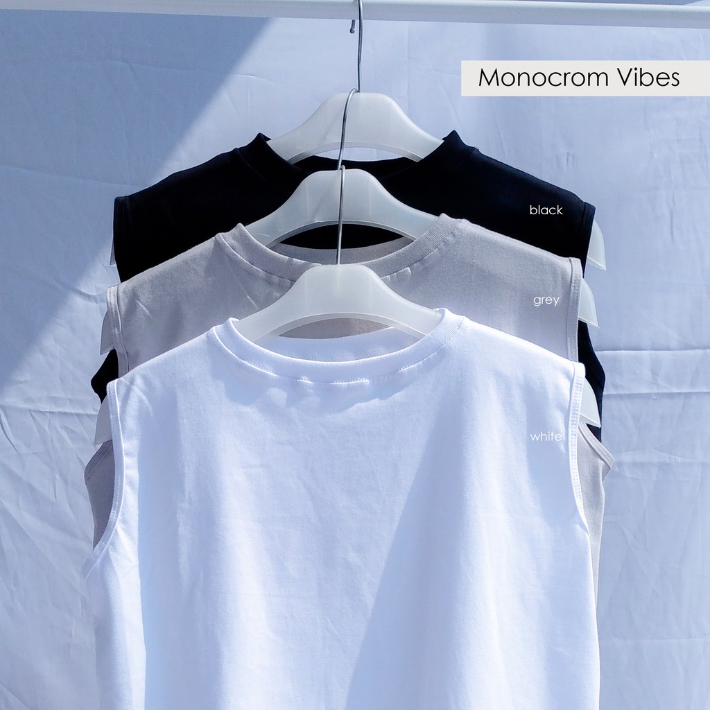 Inner Kaos Tanpa Lengan Sleeveless Unisex By YOUNIQ-5