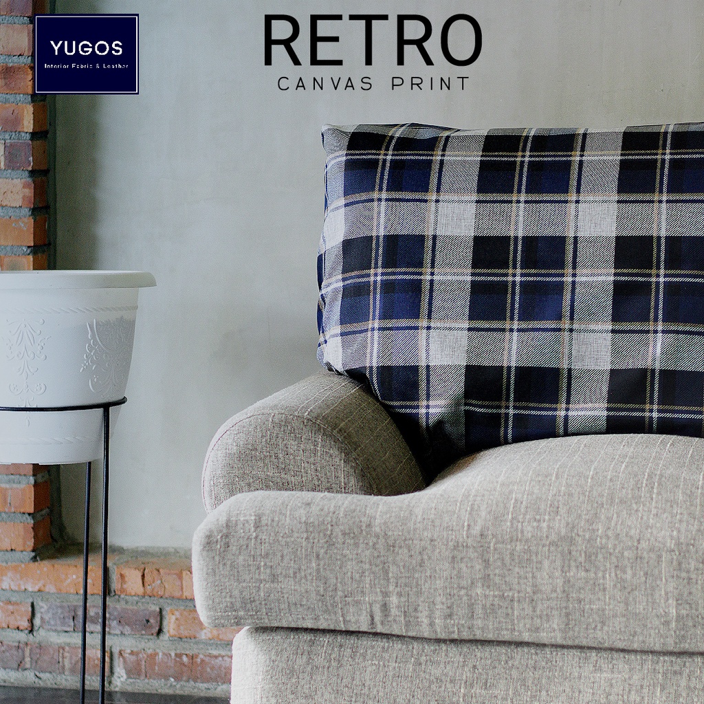 Retro Kain Kursi Sofa Kanvas Printing