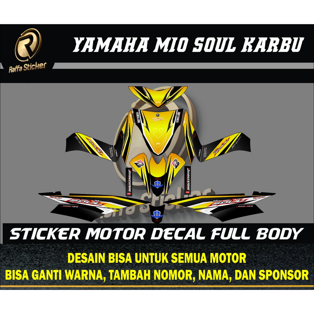 stiker mio soul karbu decal mio soul stiker mio soul lama stiker motor mio soul stiker mio soul 2010