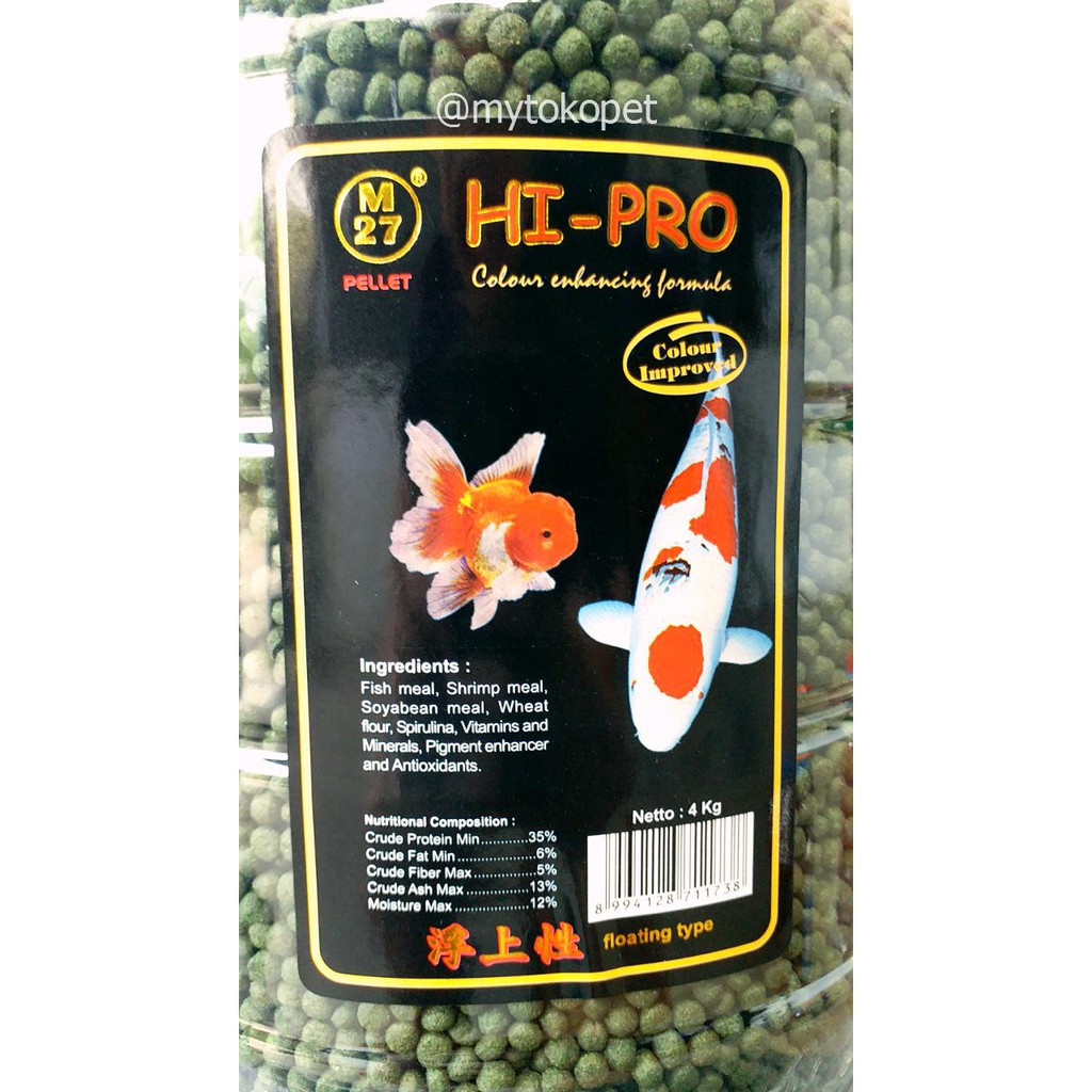 HI PRO Pelet M27 - 4kg Toples