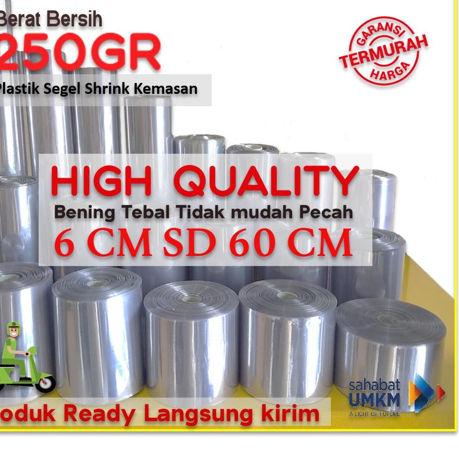 

（DIKIRIM DARI JAKARTA） PLASTIK SHRINK SEGEL PVC 250GR KUALITAS TINGGI BENING TEBAL TIDAK MUDAH PECAH