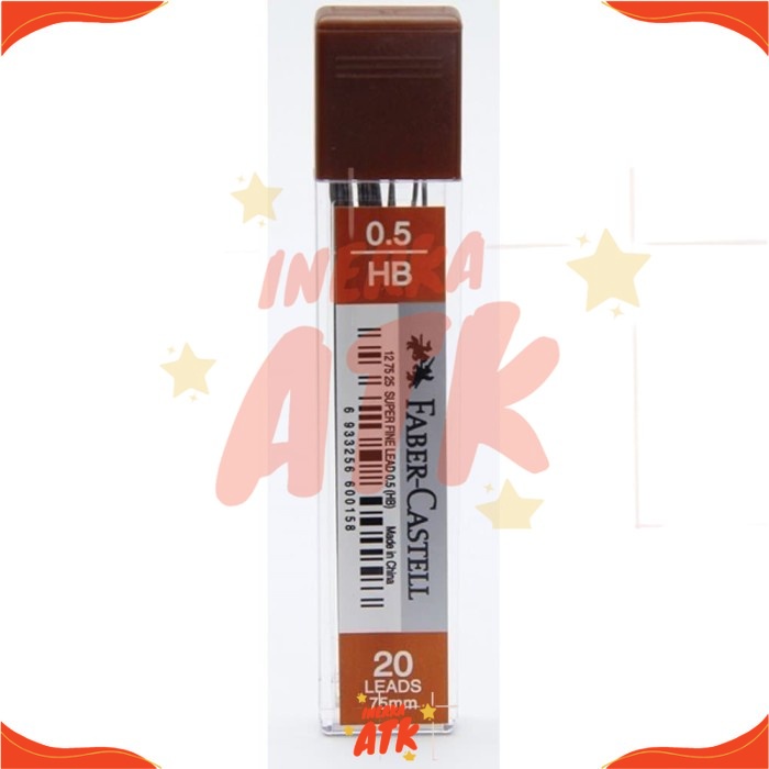 

Isi Pensil Mekanik HB Faber-Castell Super Fine (0.5 x 75 mm) Isi 20pcs Eceran Grosiran Murah