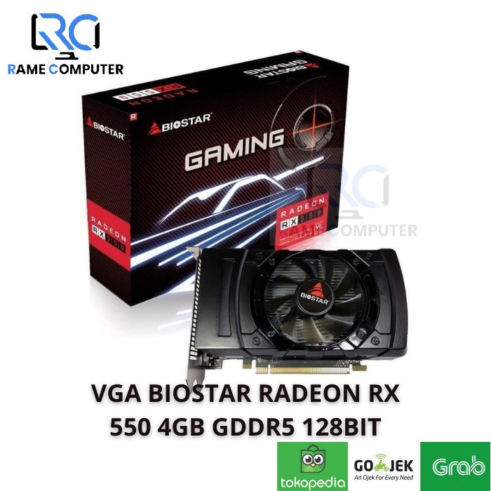 VGA BIOSTAR RADEON RX 550 4GB GDDR5 128BIT - VGA RX550