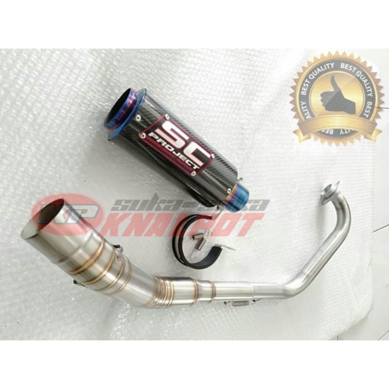 KNALPOT sc project Cb StreetFire new mx king 150 byson
