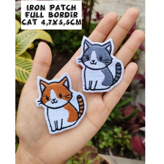 PALING BAGUS ( Sudah Ada Lem Tinggal Setrika ) Patch Iron Premium Full Bordir Cat Iron Patch Bordir 