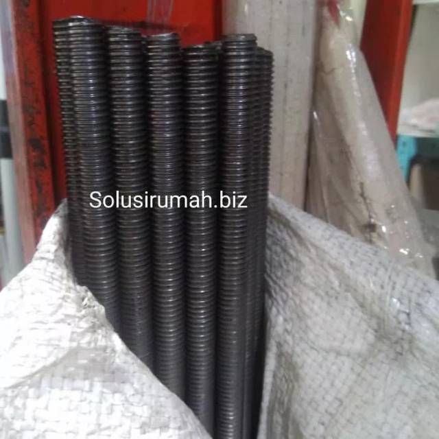 AS DRAT FULL 7/16&quot;*1M HITAM AS BAUT STUD BOLT 11MM