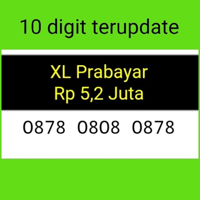 NOMOR PERDANA(0878 0808 0878)10 DIGIT,XL PRABAYAR,TERUPDATE#i