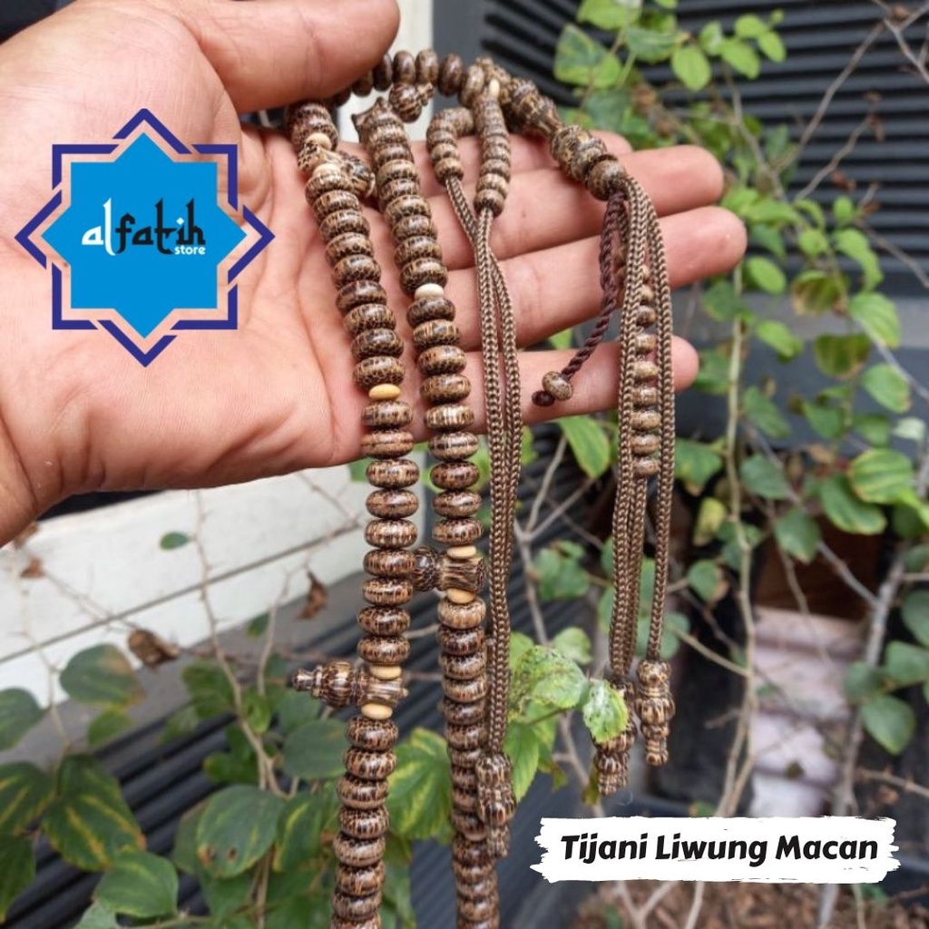 Tasbih Tijani Liwung Macan asli 10mm Tasbih Tijani Yuser Tasbih Tijani  Termurah Tasbih Tijaniyah