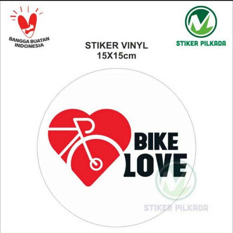 

STIKER VINYL LOVE BIKE 15x15CM