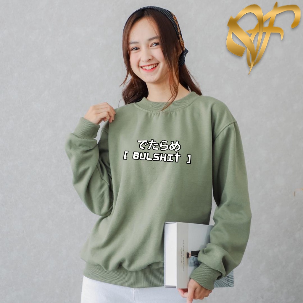 Sweater Bulshit Korea Style | Sweater Terbaru Wanita &amp; Pria | Dhea Fashion