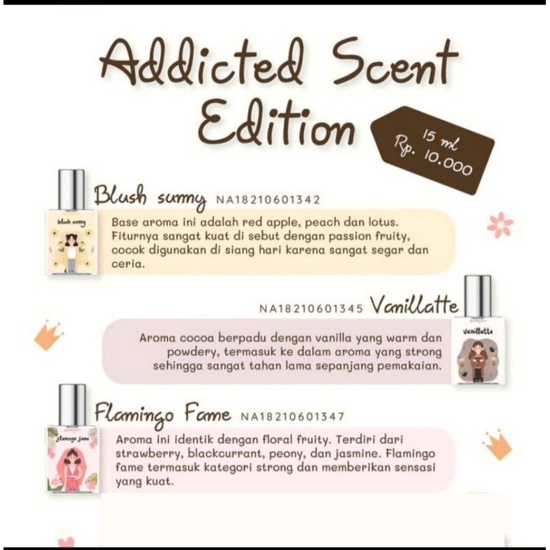 Geamoore Addicted Scent Edition Parfum Spray 15ml BPOM Original