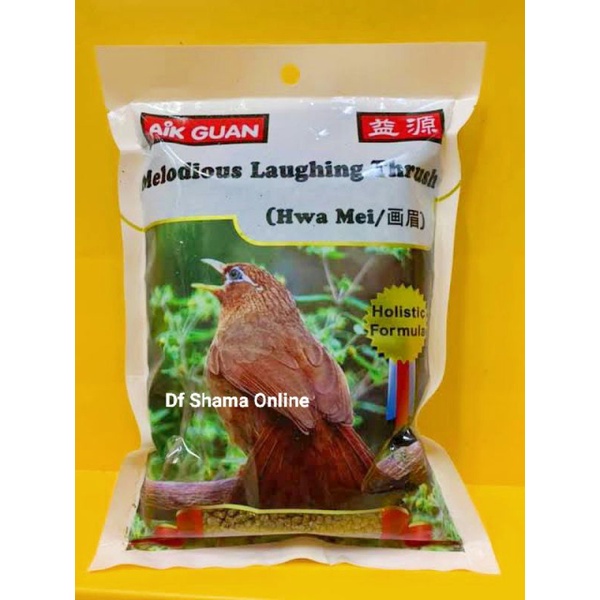 AIK GUAN HWA MEI 250GR VOER AIKGUAN WAMBI PAKAN BURUNG WAMBI HWAMEI POKSAY