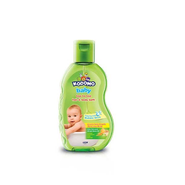 Kodomo Baby Top To Toe Hair &amp; Body Bath Aloe Vera - 200ml