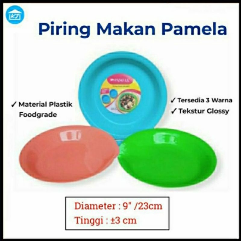 PIRING MAKAN PAMELA 1 PCS/SATUAN