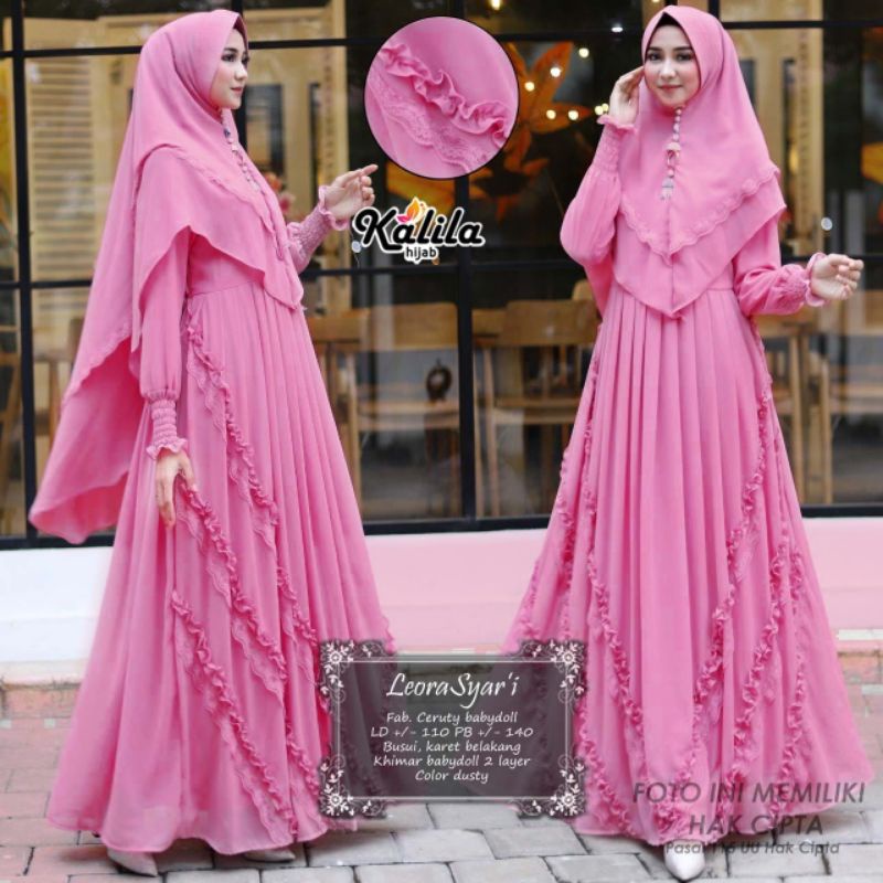 BEST SELLER LEORA SYARI ORIGINAL BY KALILA HIJAB