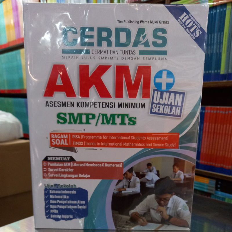Buku Cerdas Akm Ujian Sekolah Smp Mts Shopee Indonesia