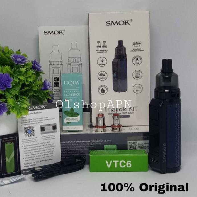 New elektronik tinta SALEVapee Vapoor SMOKEE THALO S KIT 80W Free Baterai+L 10ml mesin uap|SQ8