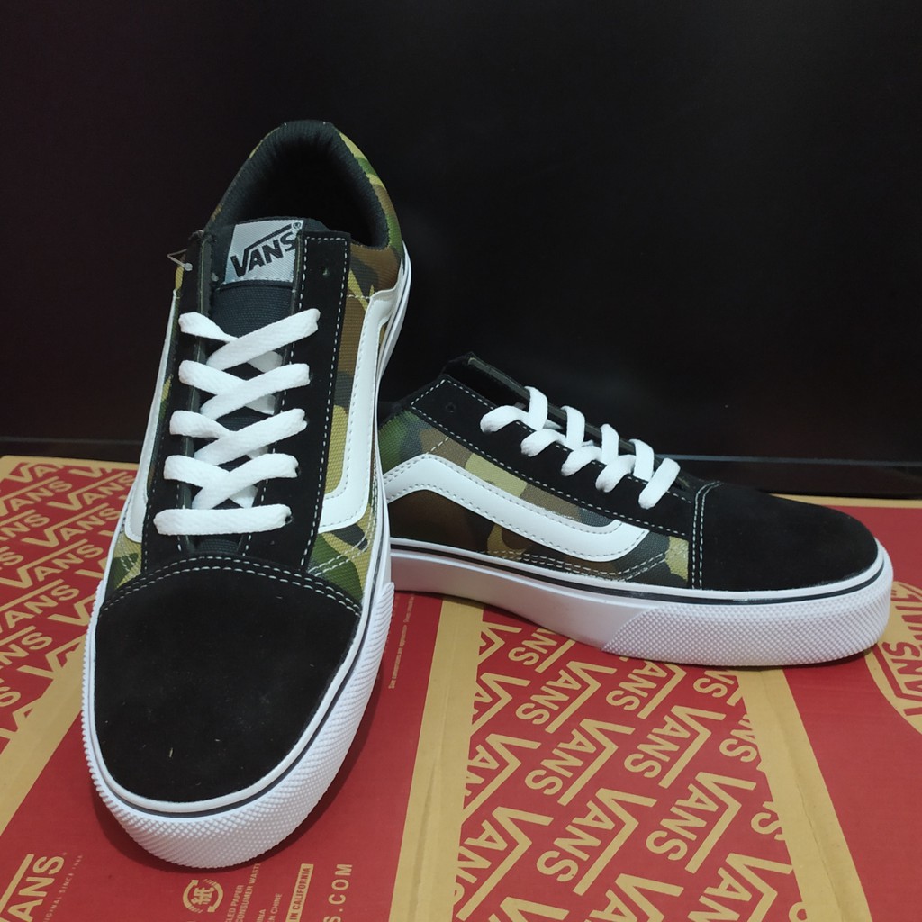 Sepatu Vans Old School Army Sneakers Kasual