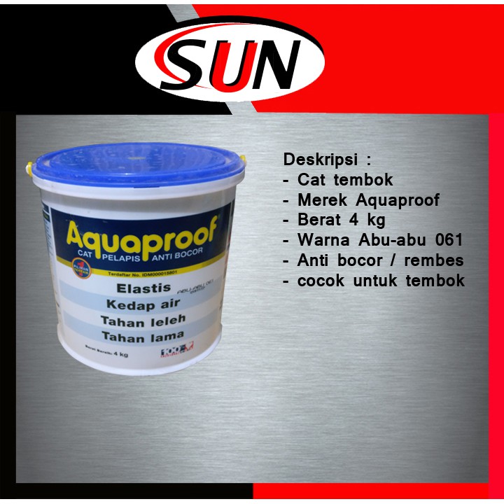 Cat Tembok Aquaproof 4 Kg Eksterior Anti Bocor Waterproofing