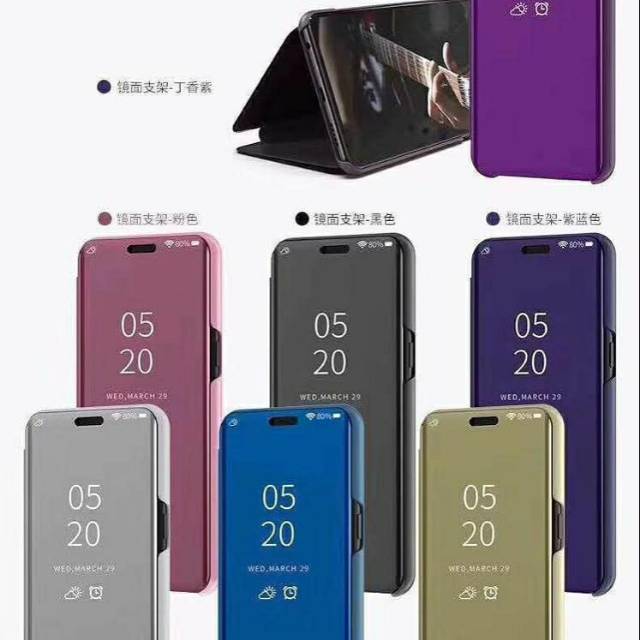 Flipcase Samsung M51 Casing Dompet Case Flip Cover View Mirror