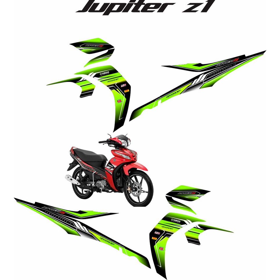 VARIASI STIKER STICKER/STRIPING VARIASI MOTOR JUPITER Z1/ NEW STICKER CUSTOM MOTOR YAMAHA JUPITER Z1