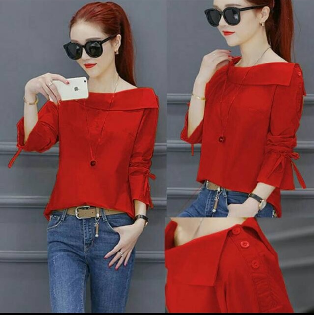 READY 11 WARNA Blouse felancy Termurah /BLOUSE WANITA KEKINIAN