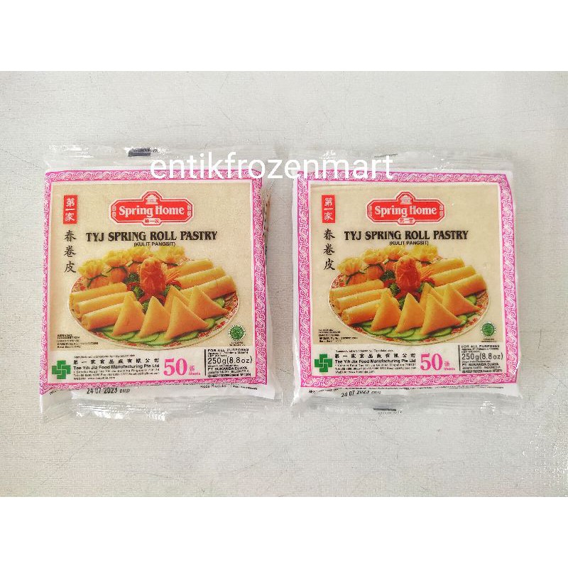 

Kulit Lumpia/Pangsit Spring Rolls Tyj Spring Home Ukuran Kecil