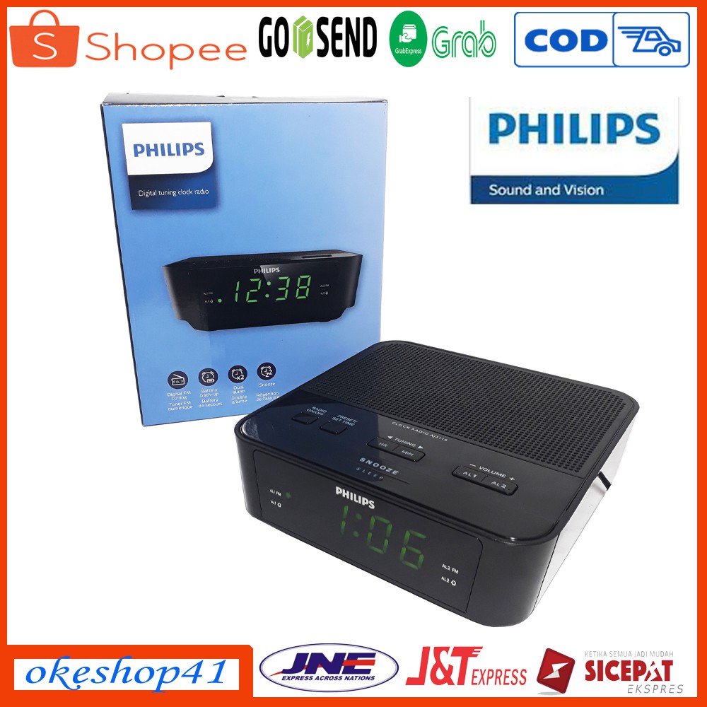 PHILIPS RADIO CLOCK AJ-3116 DIGITAL TUNING FM RADIO ALARM