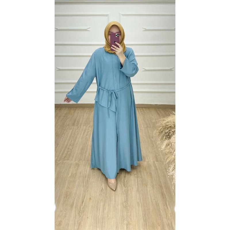 EMMA DRESS DUSTY BLUE