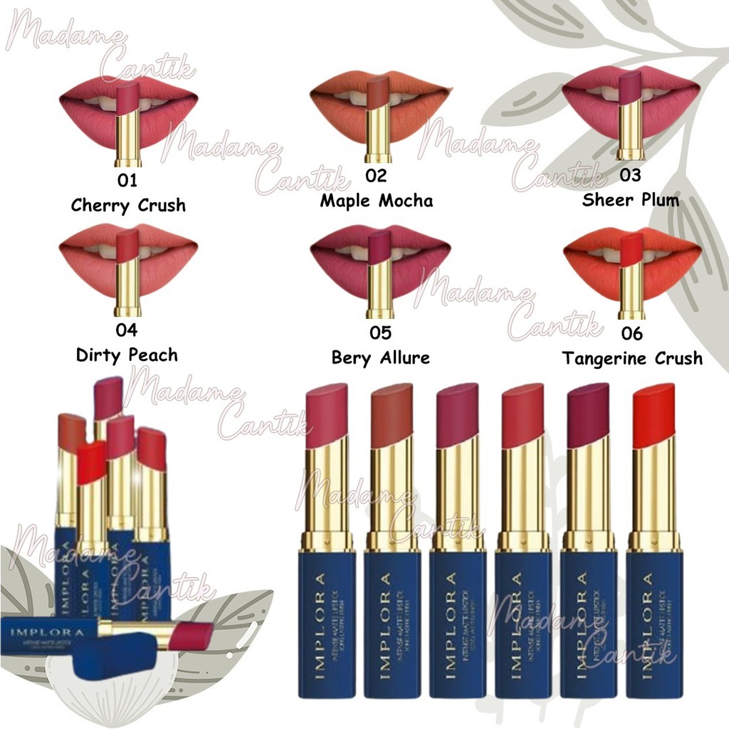 ✿ MADAME ✿ IMPLORA INTENSE MATTE LIPSTICK / LIPSTIK MATTE ORIGINAL