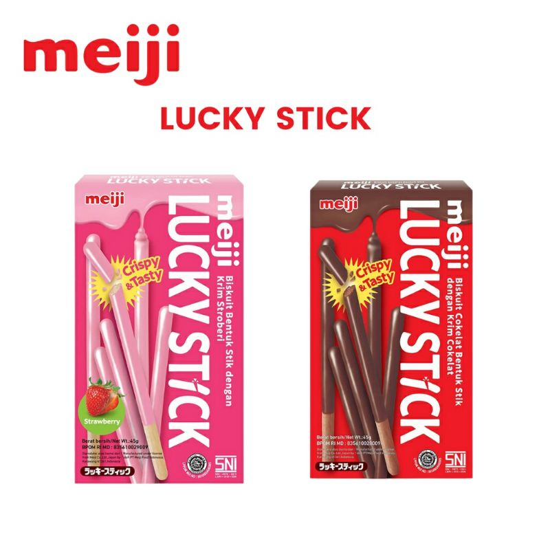 

MEIJI LUCKY STICK STRAWBERRY - COKLAT 45 gram