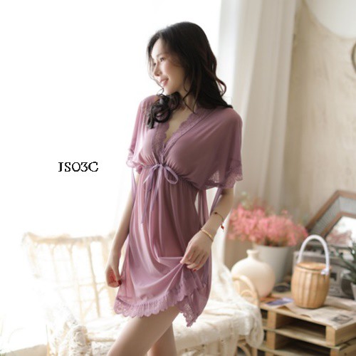 [SIAP KIRIM] BAJU TIDUR WANITA DEWASA LINGERIE SEXY BIG SIZE FIT TO XXL UNGU JS03C