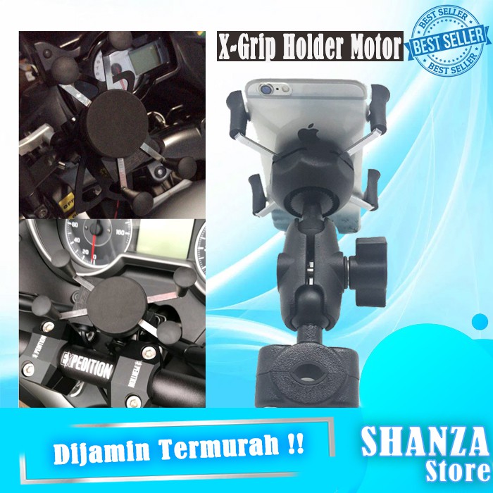 Mounting/Holder X-Grip Hp/Smartphone bracket charger motor holder handphone holder hp motor