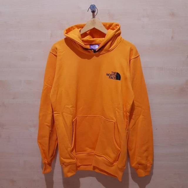 HOODIE THE NORTH FACE LOGO DENGAN VARIAN WARNA FULL YELLOW