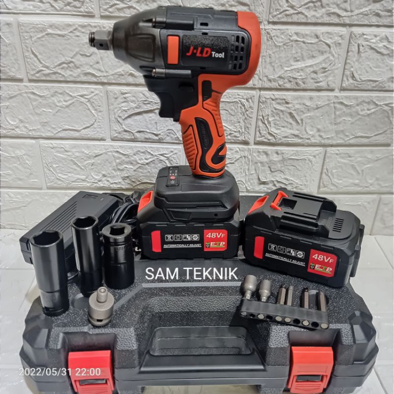 Impact wrench JLD Brushles 88Vf 350nm - impact jld pembuka baut 2 baterai BANJARMASIN