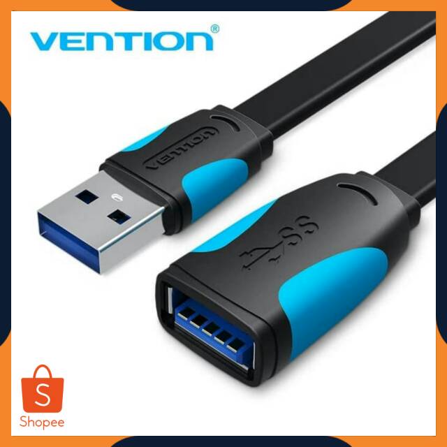 [COD] VENTION A13 KABEL EXTENSION FLAT USB 3.0 MALE TO FEMALE 3 METER / KABEL PERPANJANGAN USB MALE KE FEMALE 3M ORIGINAL