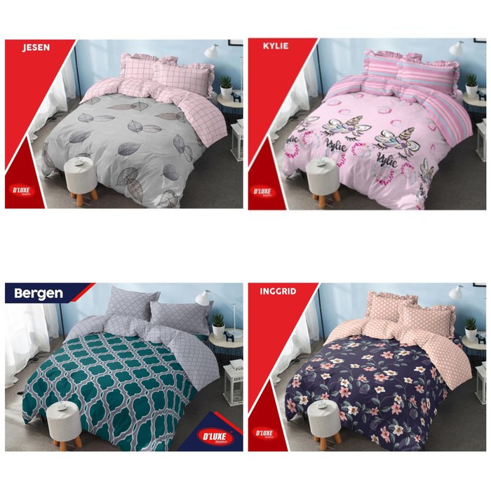 Sprei Kintakun Dluxe /uk 180x200 / No 1 / Motif Bunga  X6w7