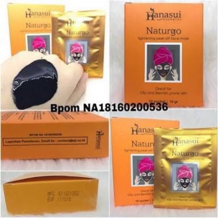 Masker Naturgo Hanasui   Masker Lumpur   Masker Naturgo masker wajah Harunashop