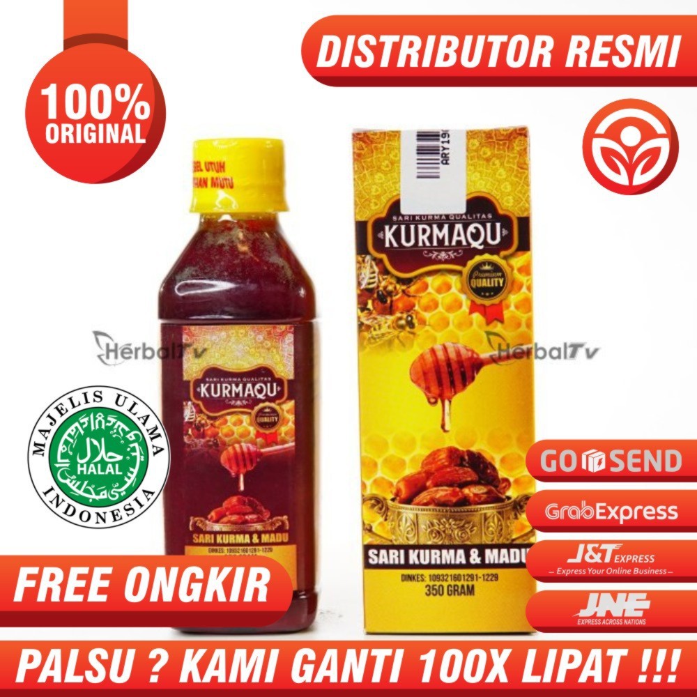 

Suplemen Tubuh dari Kurma Madu & Gula Buah Asli 100% KURMAQU - Sari Kurma Asli gratis ongkir