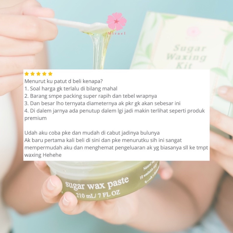 MIRAEL Greentea Sugar Waxing Kit