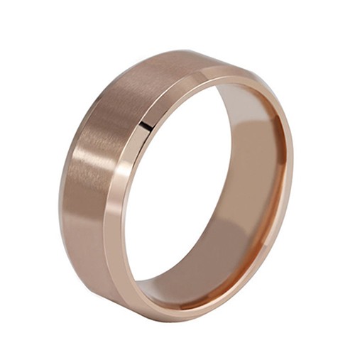 Fashion Perhiasan Cincin Pasangan Unisex Model Cincin Band Bahan Titanium untuk Cincin Pernikahan