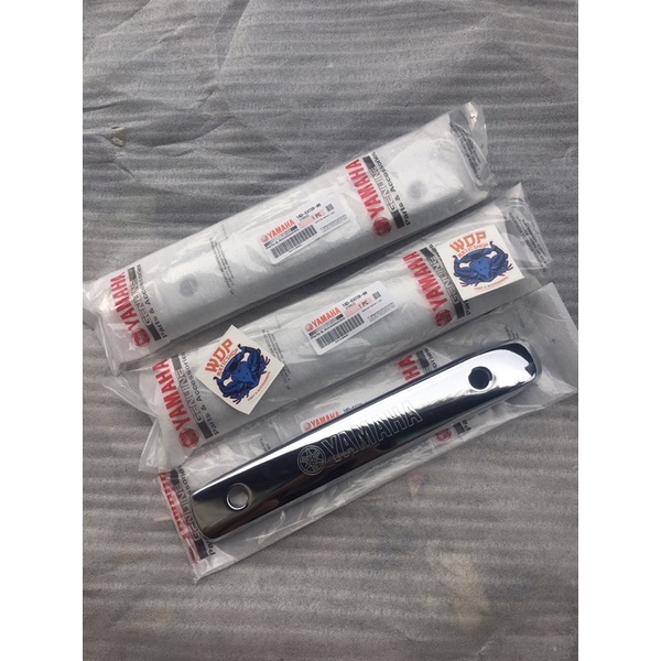 Pelindung knalpot mio original tutup knalpot mio besi pelindung besi knalpot chrome tameng knalpot