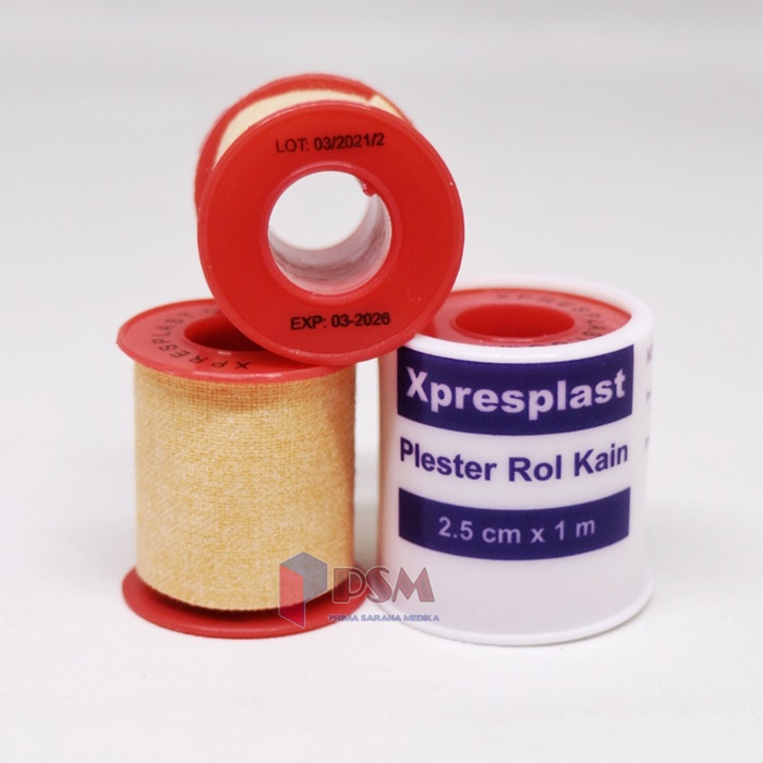 Gidcare Xpresplast Plester Rol Kain 2,5cm x 1m / Sejenis Leukoplast