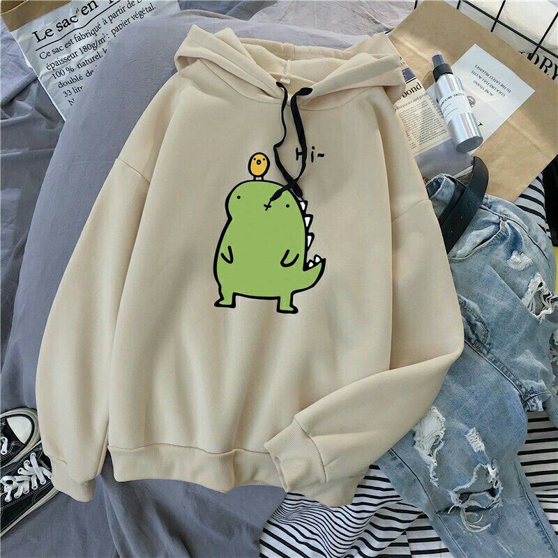 hoodie wanita / hoodie terlaris /atasan wanita / atasan terlaris / hoodie  / hi dino sweater /-4