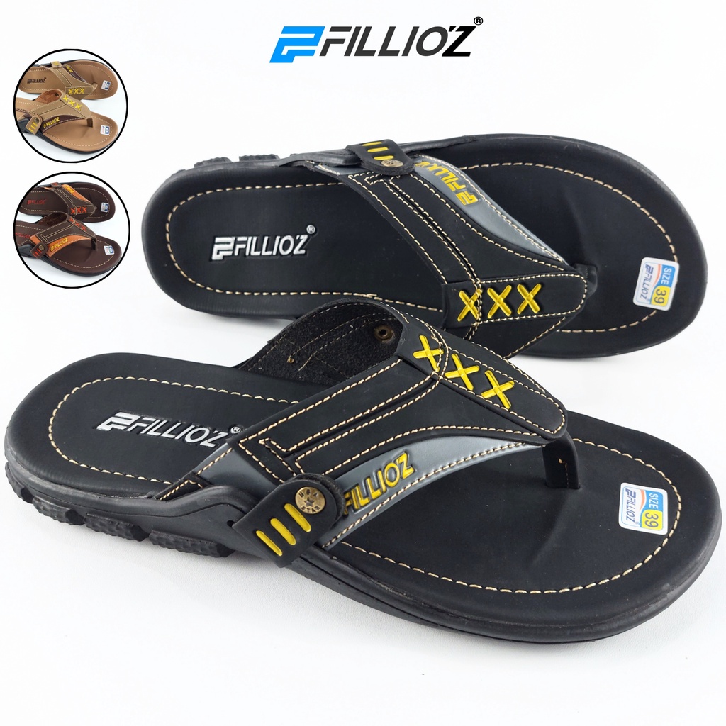 Sandal Pria Kulit Fillioz Original Pria Jepit F71