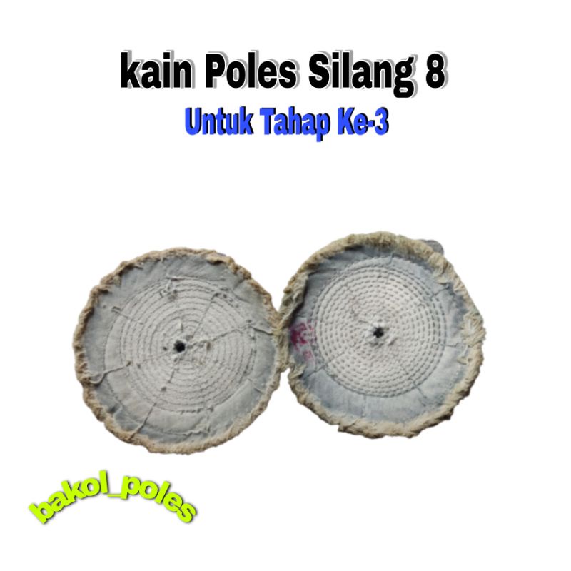 KAIN POLES KATUN SILANG 8 FINISHING