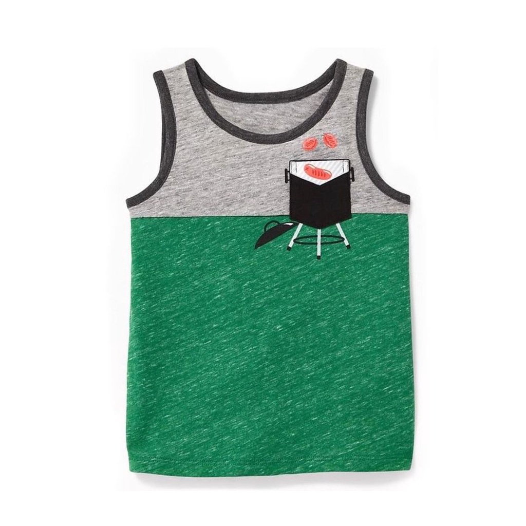 Kaos Kutung Anak Laki Laki Old Navy BBQ Size 2 - 3 Tahun, Singlet Tanktop Anak Cowok Oldnavy