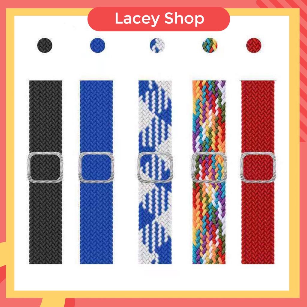 Strap Xiaomi Band Colorful strap Mi Band 3 4 5 6 7 8 Nylon Braided Elastic Buckle Wrist