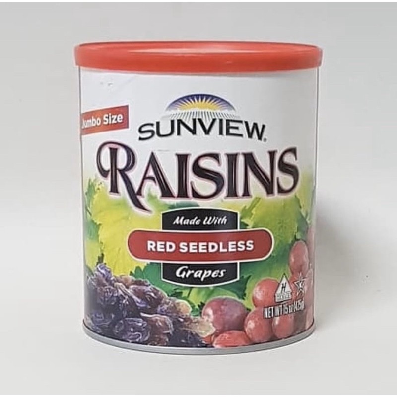 

Sunview raisins red seedless grapes 425 gr
